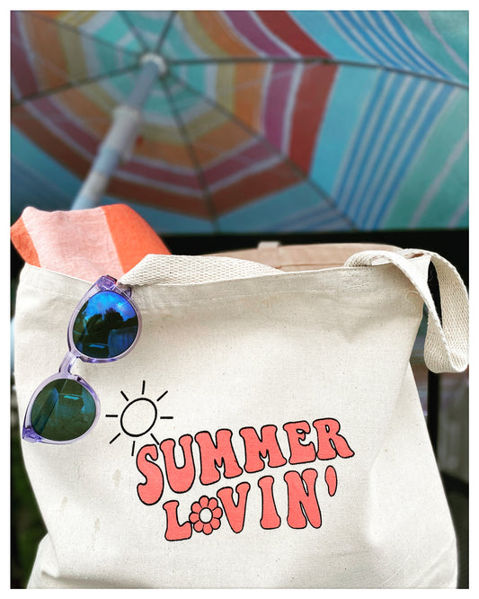 Summer Lovin' Canvas Tote Bag