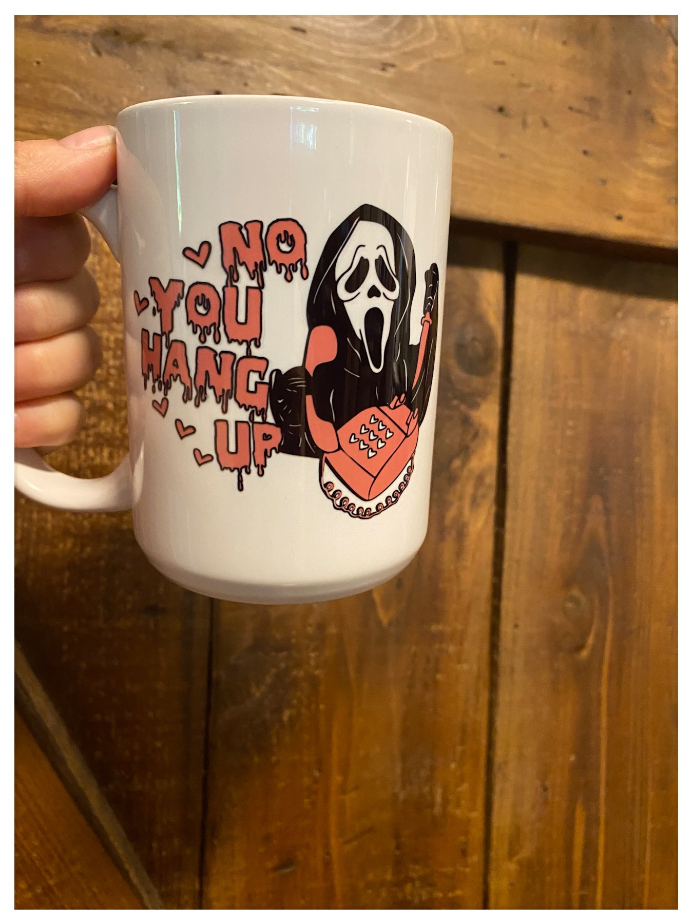 Ghost Face Ceramic Mug